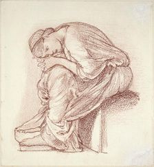 Seated Figure of a Woman, late 19th century. Artist: Sir Edward Coley Burne-Jones
