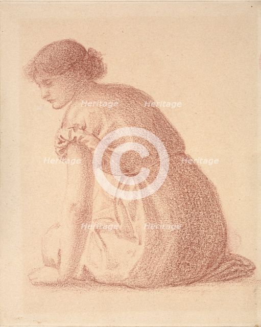 Seated Figure of a Woman, late 19th century. Artist: Sir Edward Coley Burne-Jones.