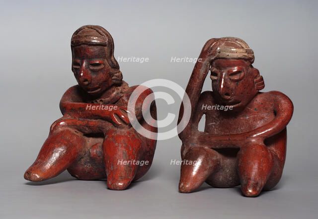 Seated Figures, 200 B.C.-A.D. 500. Creator: Unknown.