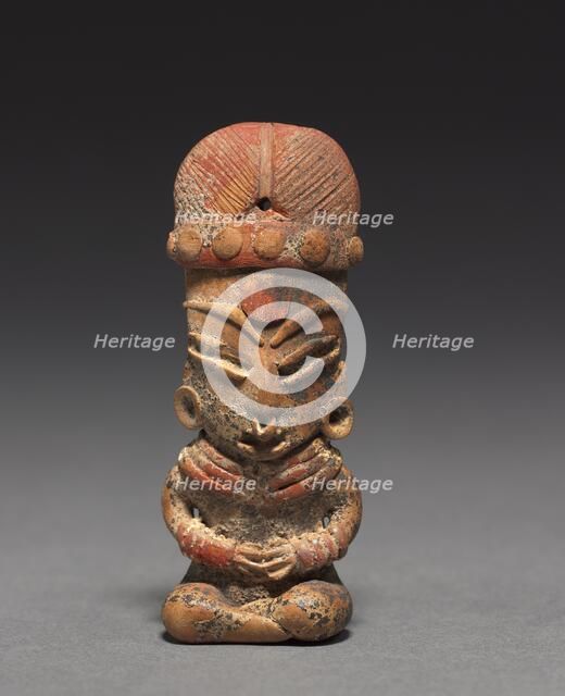 Seated Figurine, 400-100 BC. Creator: Unknown.