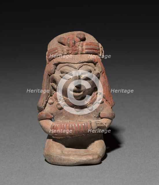 Seated Figurine Wearing a Bracelet, 300 B.C. to A.D. 300. Creator: Unknown.