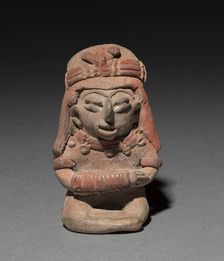 Seated Figurine Wearing a Bracelet, 300 B.C. to A.D. 300. Creator: Unknown