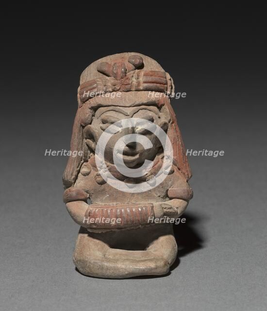 Seated Figurine Wearing a Bracelet, 300 B.C. to A.D. 300. Creator: Unknown.