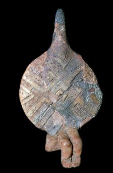 Seated fiddle-idol, 21st century BC