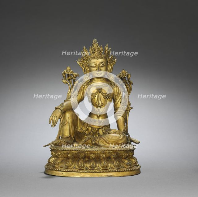 Seated Guanyin, c. 1450. Creator: Unknown.