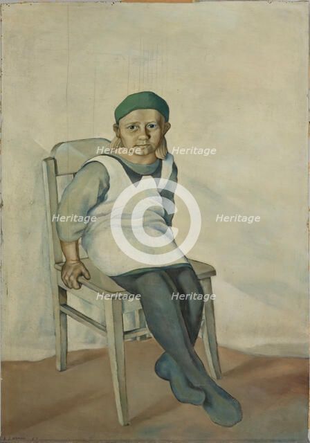 Seated Girl, 1932. Creator: Vilho Lampi.