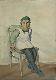 Seated Girl, 1932. Creator: Vilho Lampi