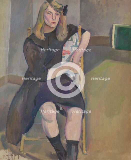 Seated Girl. Artist: Pascin, Jules (1885-1930)