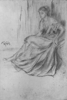 Seated Girl c1869, (1904). Artist: James Abbott McNeill Whistler