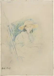 Seated Girl (Julie Manet), c. 1890. Creator: Berthe Morisot