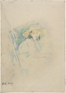 Seated Girl (Julie Manet), c. 1890. Creator: Berthe Morisot