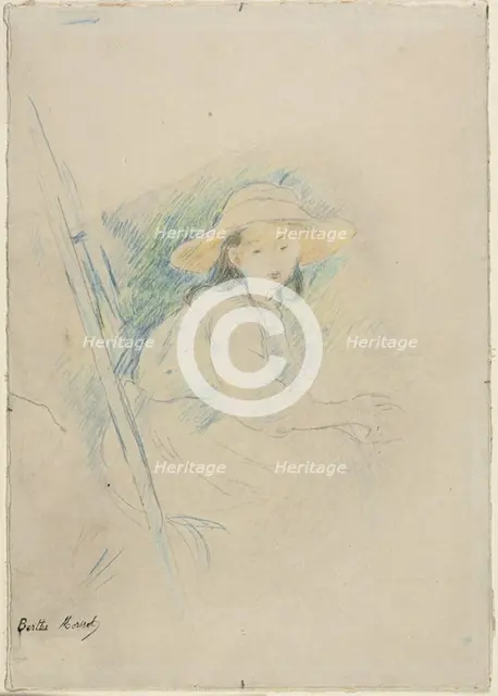 Seated Girl (Julie Manet), c. 1890. Creator: Berthe Morisot.