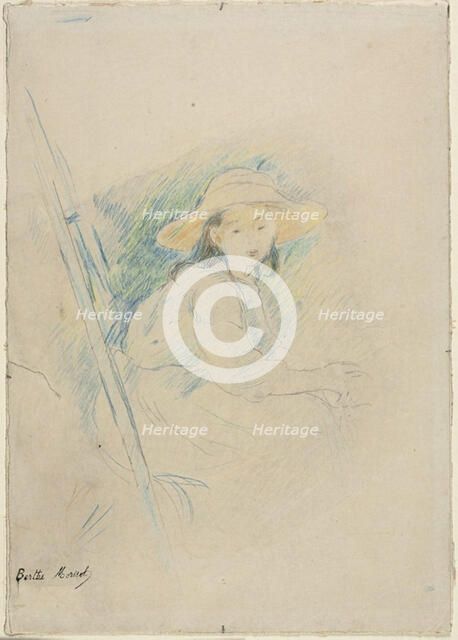 Seated Girl (Julie Manet), c. 1890. Creator: Berthe Morisot.