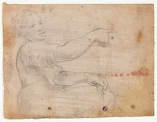 Seated Girl, n.d. Creator: Domenico Fiasella