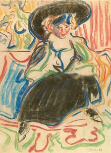 Seated Girl with Hat, 1909