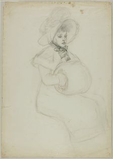 Seated Girl with Muff, n.d. Creator: Catherine Greenaway