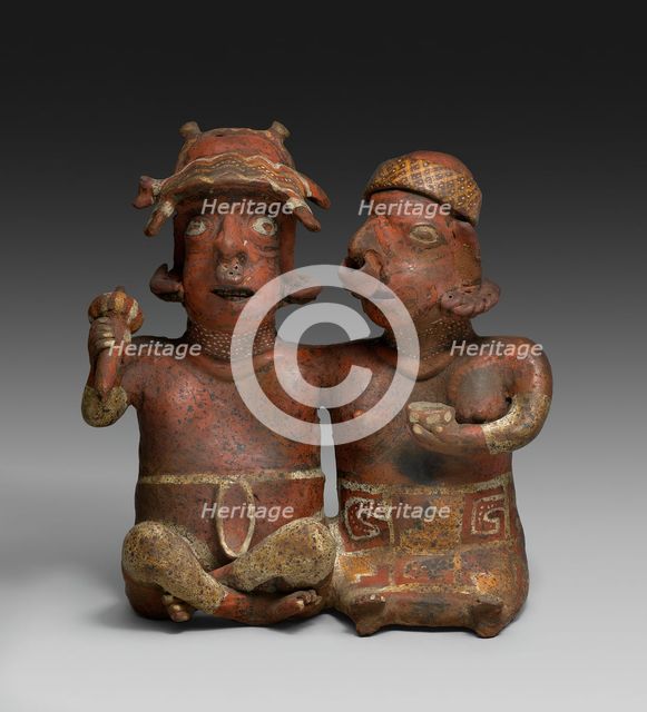 Seated Joined Couple, 200 B.C./A.D. 300. Creator: Unknown.