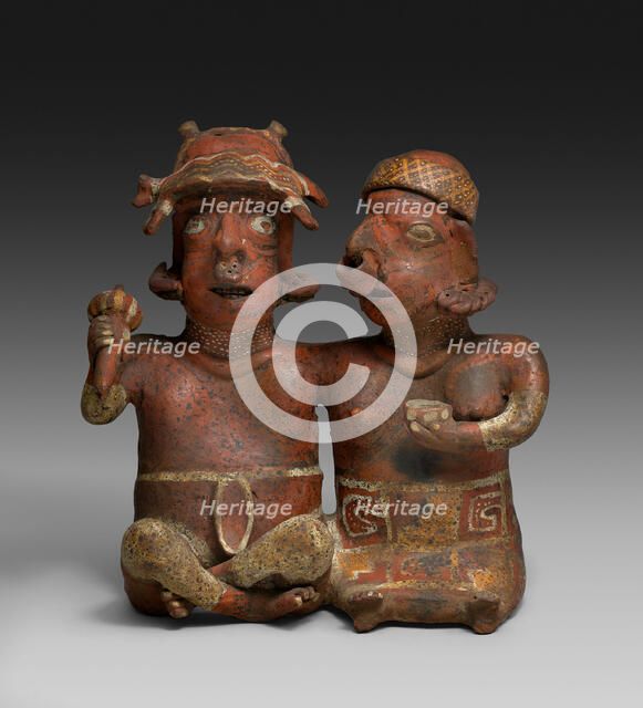 Seated Joined Couple, 200 B.C./A.D. 300. Creator: Unknown.