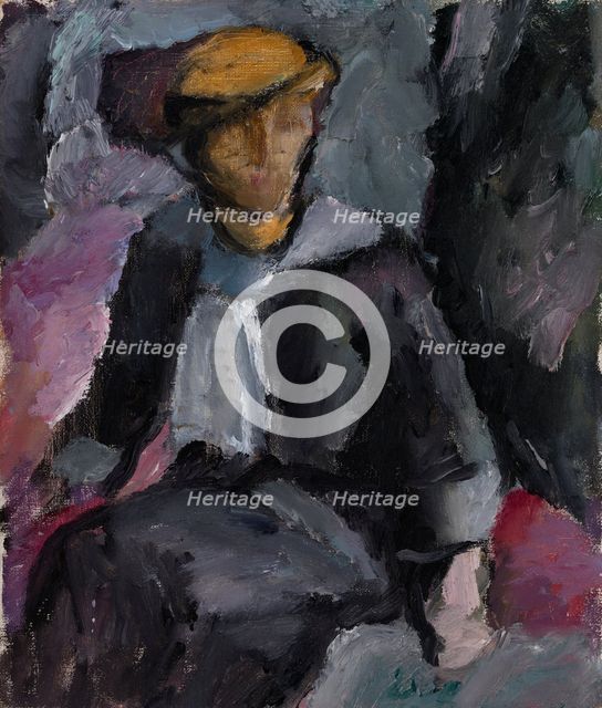 Seated Lady, 1913. Creator: Valle Rosenberg.
