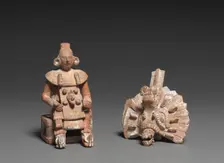 Seated Lord with Removable Headdress, 600-800. Creator: Unknown