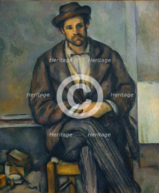 Seated Peasant, ca. 1892-96. Creator: Paul Cezanne.