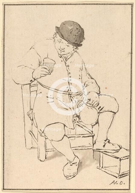 Seated Peasant with Jug, c. 1763. Creator: Cornelis Ploos van Amstel.