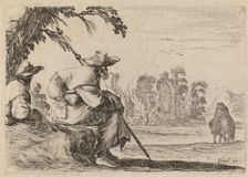 Seated Pilgrims, 1642. Creator: Stefano della Bella