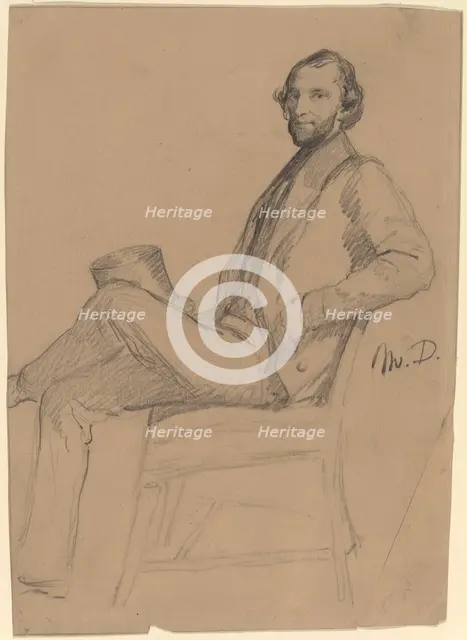 Seated Study of M.D.. Creator: Eastman Johnson.