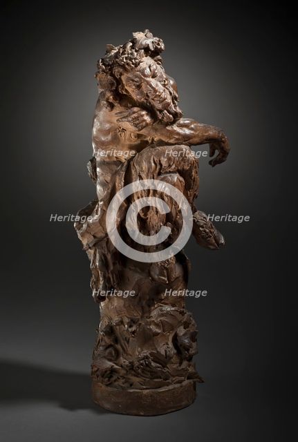 Seated Satyr, c.1865. Creator: Jean Baptiste Clésinger.
