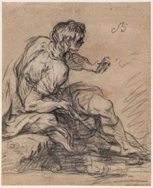 Seated Shepherd, 18th century. Creator: Unknown