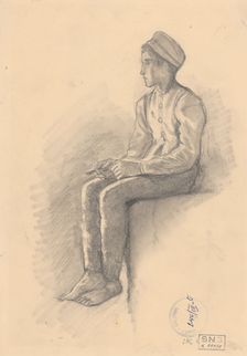 Seated Valet, 1880-1910. Creator: Ladislav Mednyanszky