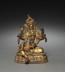 Seated Vasudhara, c 1300s ?. Creator: Unknown