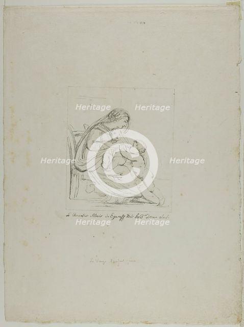 Seated Virgin, 1817–20. Creator: Vivant Denon.