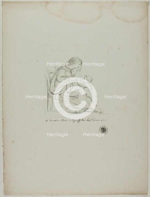 Seated Virgin, 1817–20. Creator: Vivant Denon.