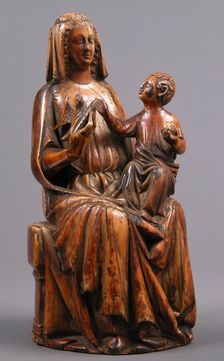 Seated Virgin & Child, French, 1300-1325. Creator: Unknown
