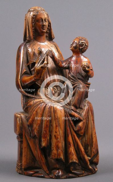 Seated Virgin & Child, French, 1300-1325. Creator: Unknown.