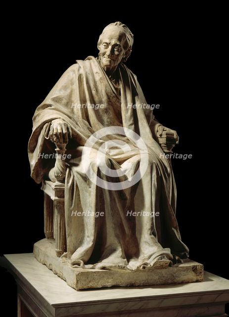 Seated Voltaire (image 1 of 6), between c.1779 and c.1795. Creator: Jean-Antoine Houdon.