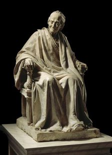 Seated Voltaire (image 1 of 6), between c.1779 and c.1795. Creator: Jean-Antoine Houdon
