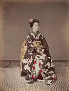 Seated Woman, 1870s-1890s. Creator: Kusakabe Kimbei