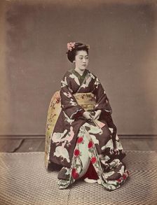 Seated Woman, 1870s-1890s. Creator: Kusakabe Kimbei