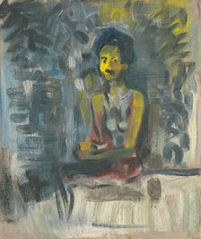 Seated Woman, 1935-1940. Creator: Arnold Peter Weisz-Kubincan