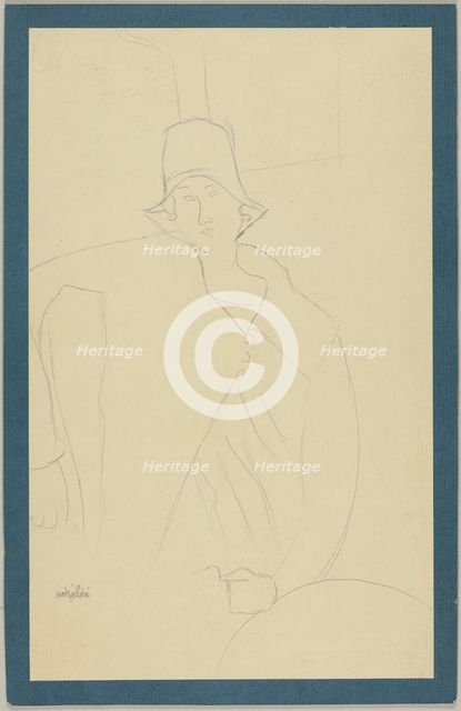 Seated Woman, n.d. Creator: Amadeo Modigliani.