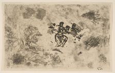 Seated Woman and Other Sketches, ca. 1630-33. Creator: Claude Lorrain