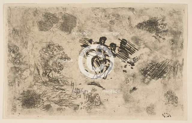 Seated Woman and Other Sketches, ca. 1630-33. Creator: Claude Lorrain.