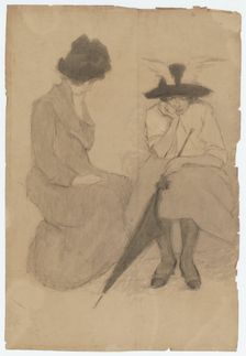 Seated Woman, around 1900-1910. Creator: Adolf Heller