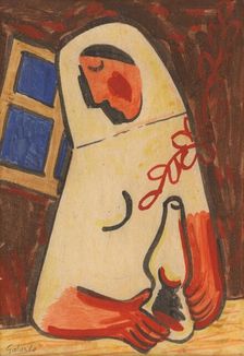 Seated Woman, around 1938. Creator: Mikulas Galanda