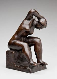 Seated Woman Arranging her Hair, 1936. Creator: Aristide Maillol