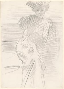 Seated Woman, c. 1890-1900. Creator: John Singer Sargent