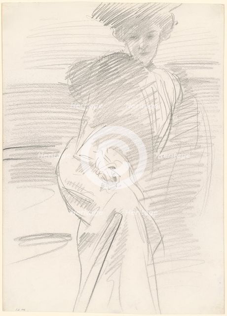 Seated Woman, c. 1890-1900. Creator: John Singer Sargent.