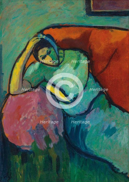Seated woman, c1909. Creator: Javlensky, Alexei, von (1864-1941).